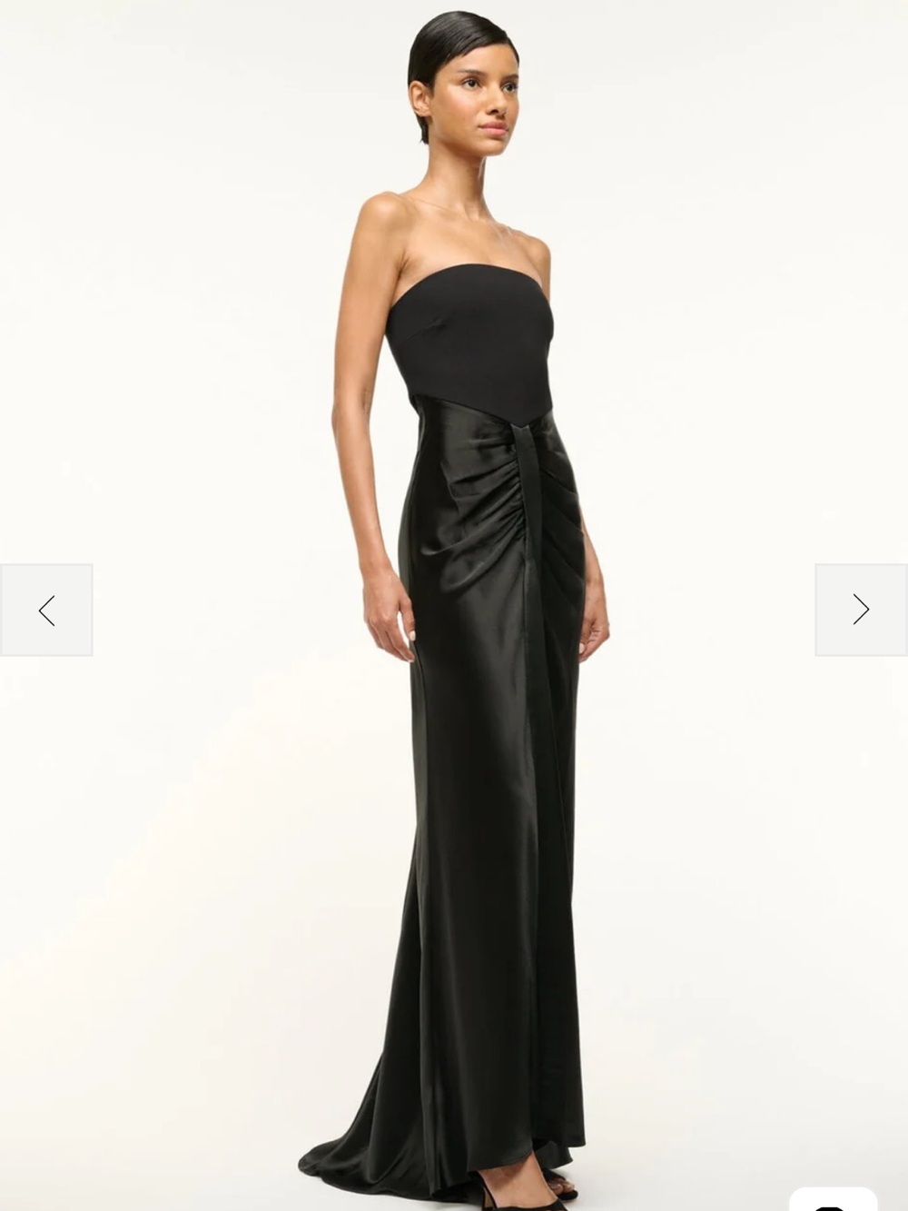 STAUD Black Strapless Gown - Picture 3 of 4